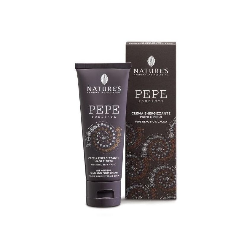 Nature's Energizzante Crema Mani e Piedi al Pepe Fondente, 75ml