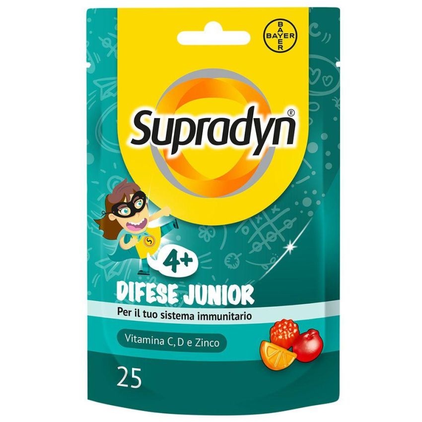 Supradyn Junior: Integratore con Vitamina C, D e Zinco - 25 Caramelle Gommose