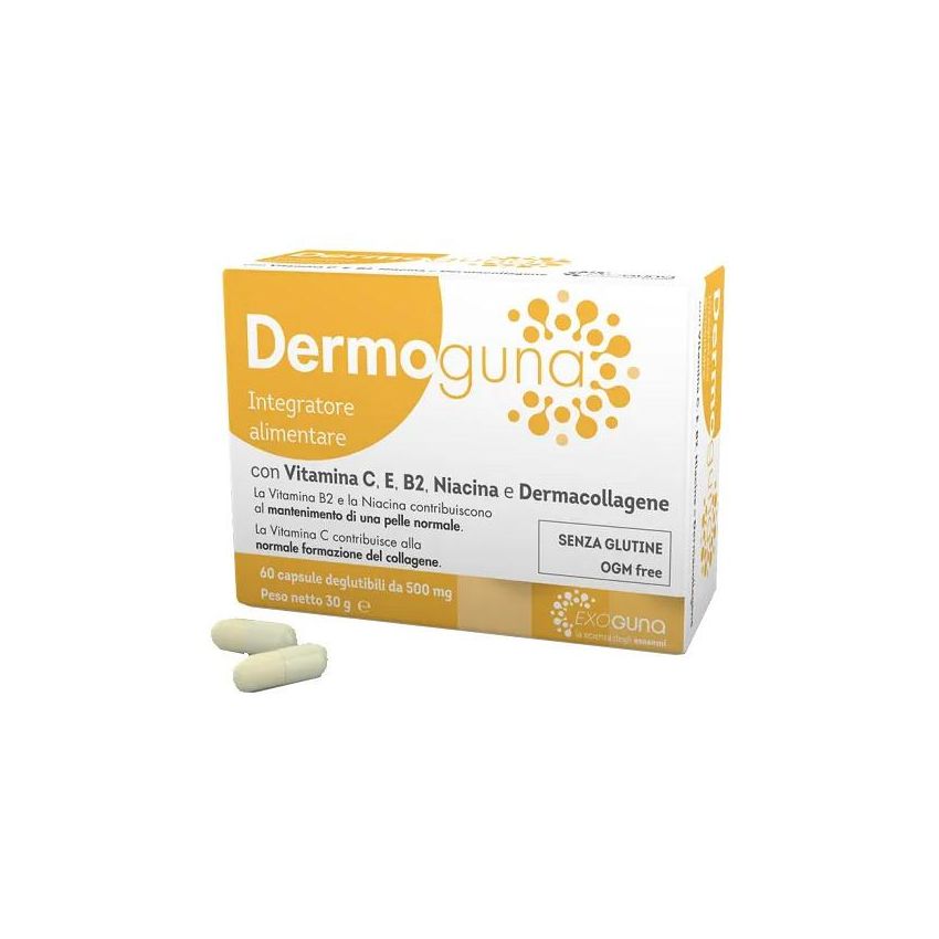 Dermoguna 500mg - Confezione da 60 Capsule per la Cura della Pelle