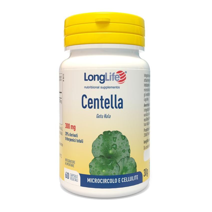 Longlife Centella - 60 Capsule con 20% Estratto di Centella