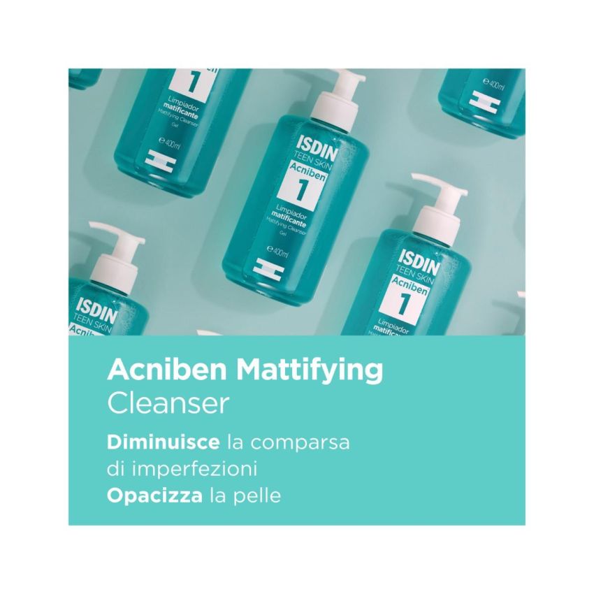 Isdin Acniben Detergente Profondo per l'Igiene del Viso, 400ml