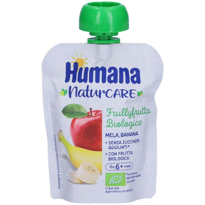 Humana Pure Fruit Puree Mela Banana 90g per Bambini