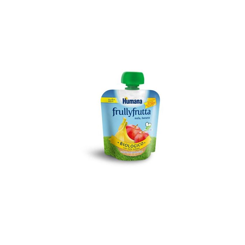 Humana Pure Fruit Puree Mela Banana 90g per Bambini