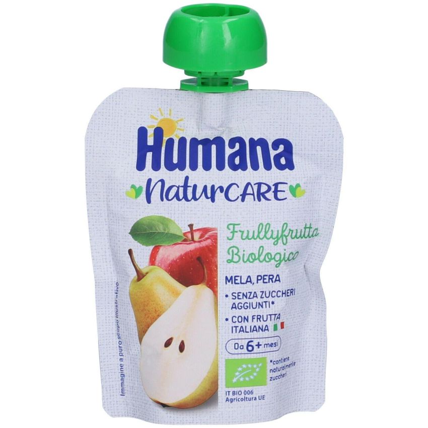 Humana Frullyfrutta Mela e Pera - Alimento per Bambini 90g