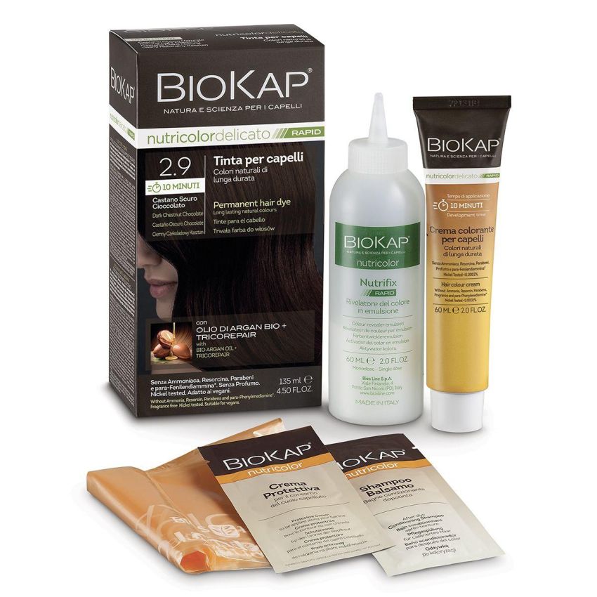 Biokap Nutricolor Tinta Rapida Delicata 2.9 - Castano Scuro Cioccolato