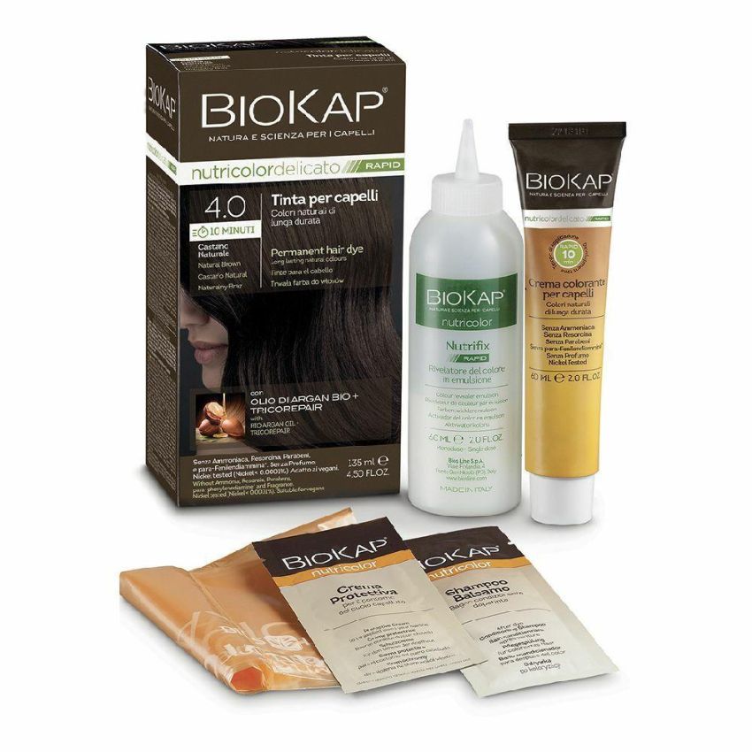 Biokap Nutricolor Delicate Rapid 4.0 Natural Chestnut Hair Dye