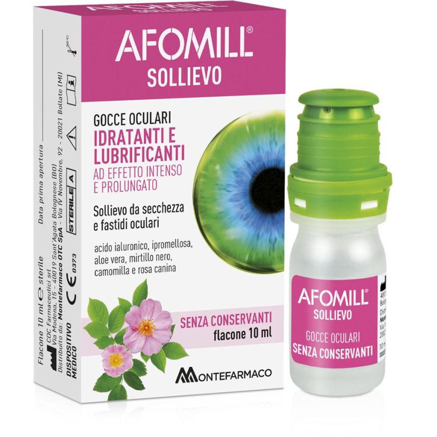 Afomill Sollievo - Gocce Oculari Lubrificanti 10ml