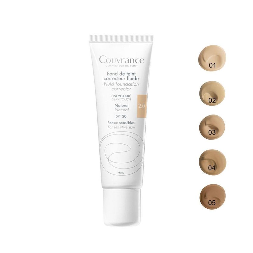 Avene Couvrance 2.0 Fondotinta Correttore Fluido Naturale - 30ml