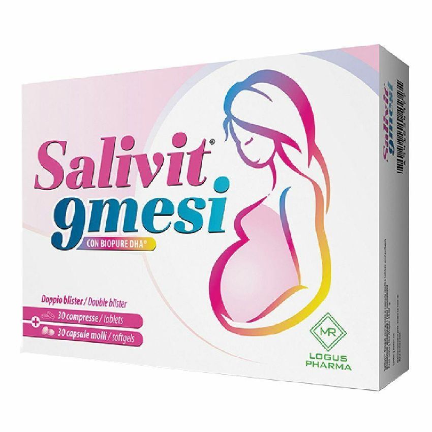 Salivit Completo per 9 Mesi: Set di 30 Compresse e 30 Capsule Molli
