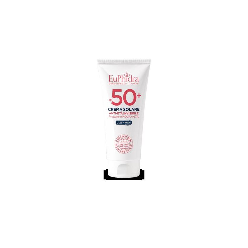 Euphidra Crema Solare Anti-Invecchiamento SPF50+ Invisibile, 50 ml