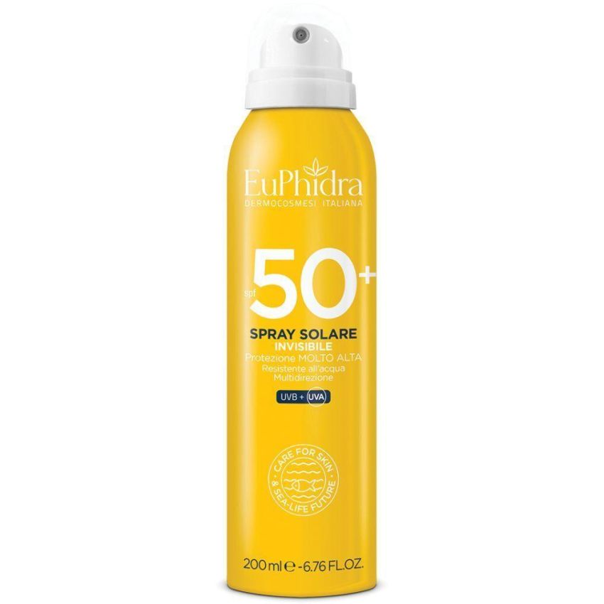 Euphidra SPF50+ Invisibile Spray Solare, 200ml