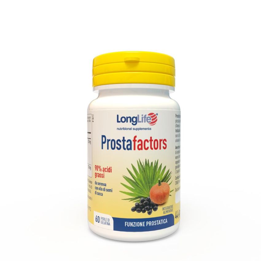 LongLife ProstaFactors - Supplemento per Prostata, 60 Perle