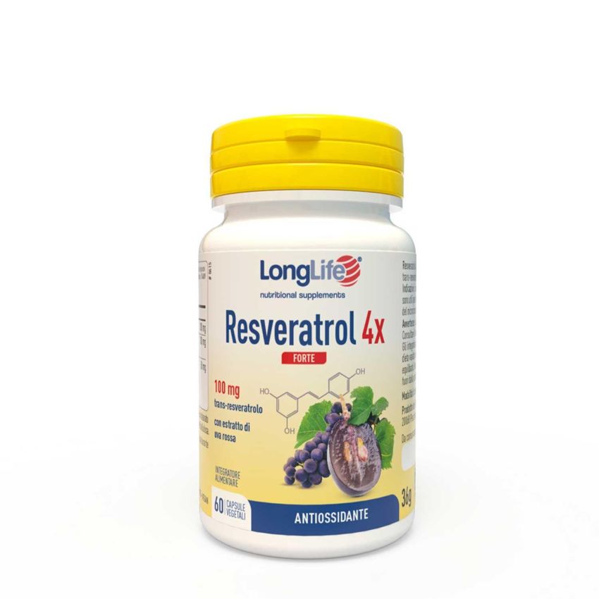 Resveratrol Long-Lasting 4x Strength - 60 Capsule