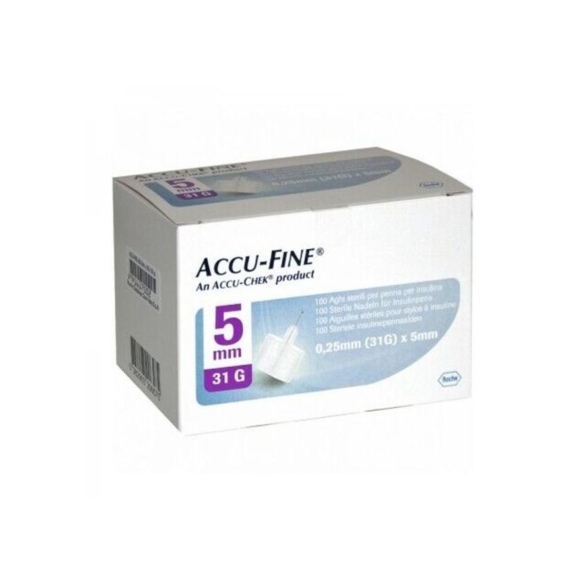 Aghi per Penna Insulina Accu-Fine, Calibro 31, Lunghezza 5mm