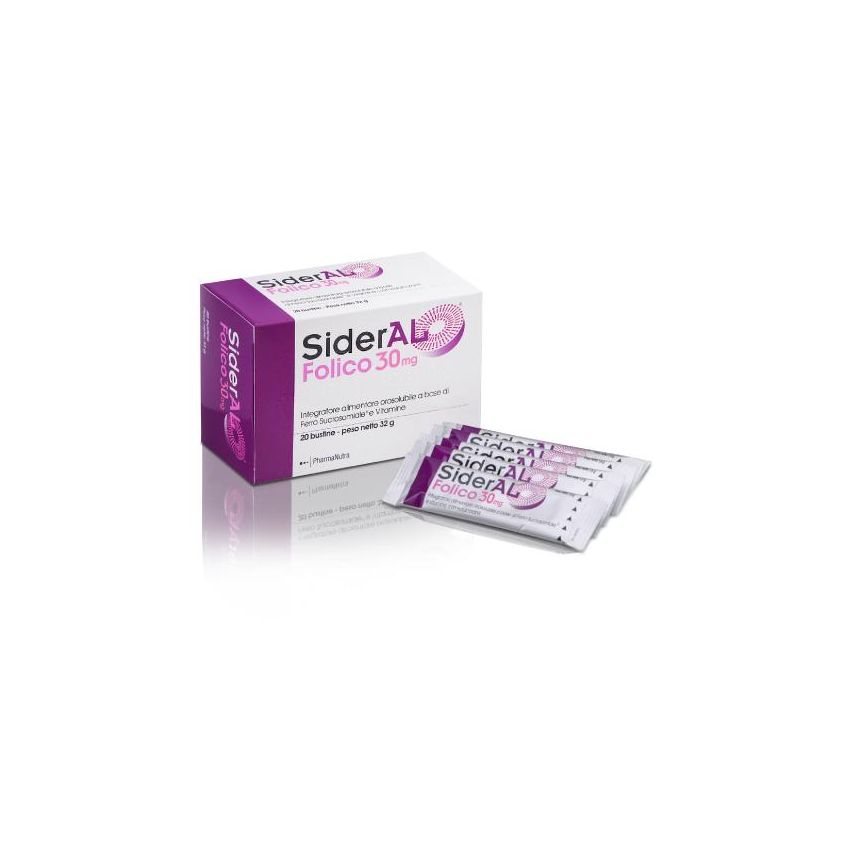 Sideral Folico 30mg - Confezione da 20 Stick monouso
