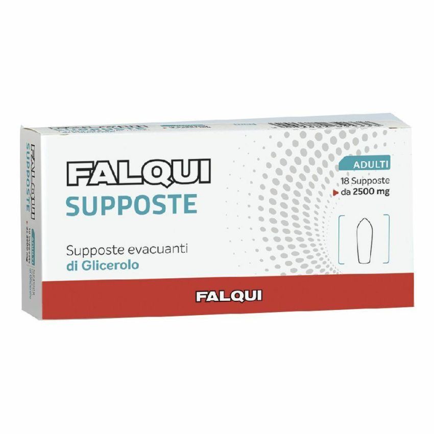 Falqui Adulti: 18 Supposte con Glicerina da 2500mg