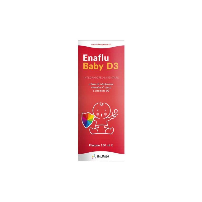 Enaflu Baby Vitamina D3 Supplemento Liquido 150ml