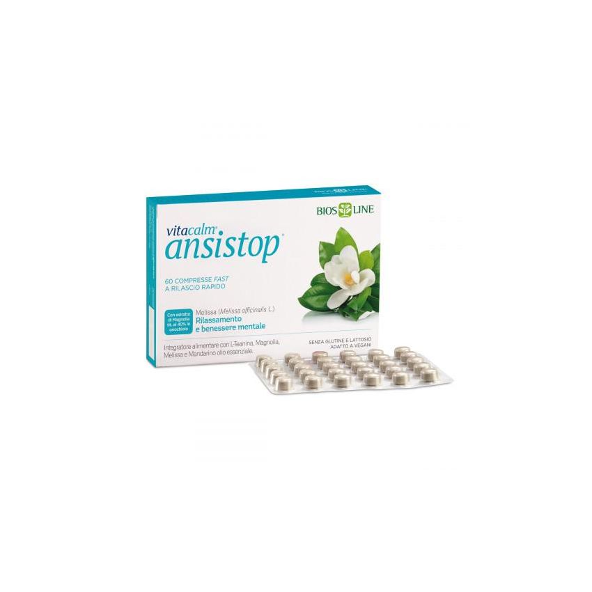 Vitacalm Ansistop - Sollievo dall'Ansia, 60 Compresse