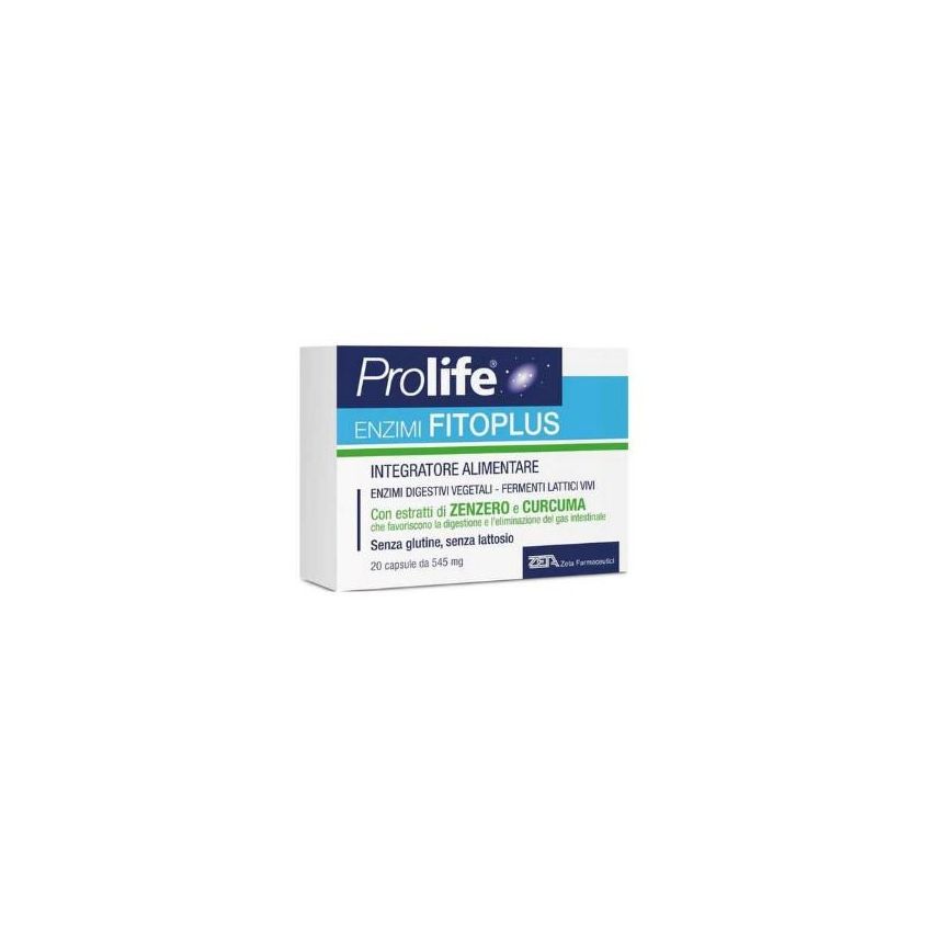 Fitoplus Prolife Enzimi - Supplemento Digestivo Naturale, 20 Capsule