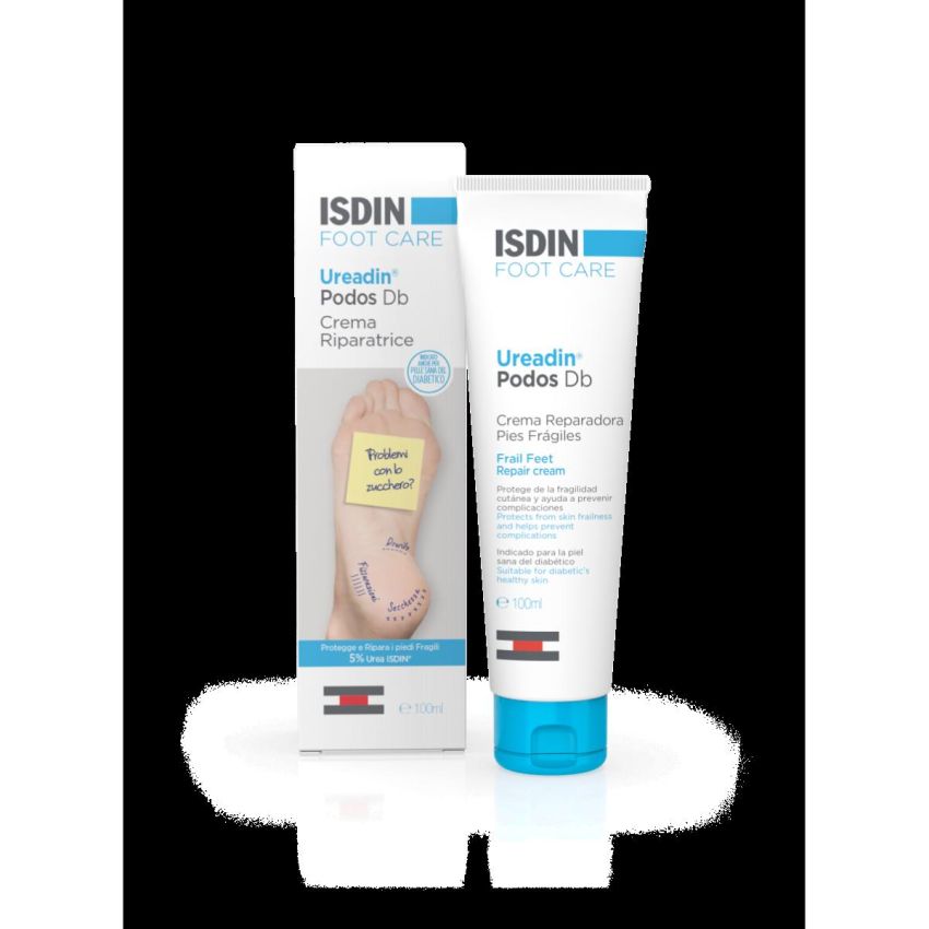 Isdin Ureadin Podos Db Crema Rigenerante per Piedi Fragili, 100ml