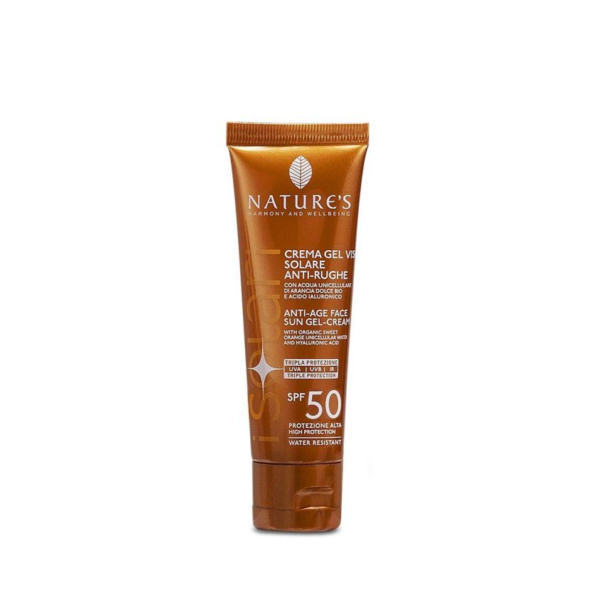 Crema-Gel Antirughe Solare Viso SPF50 da Nature's - 50ml