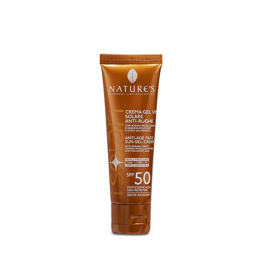 Crema-Gel Antirughe Solare Viso SPF50 da Nature's - 50ml