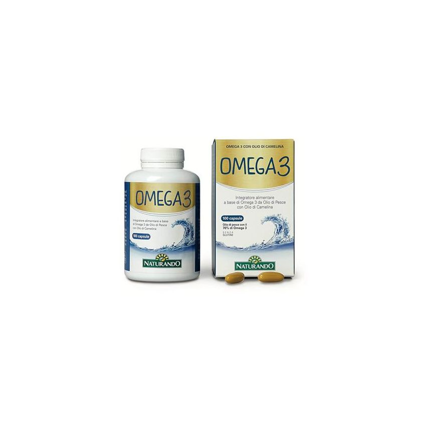 Omega 3 - 100 Capsule di Olio di Pesce Salutari
