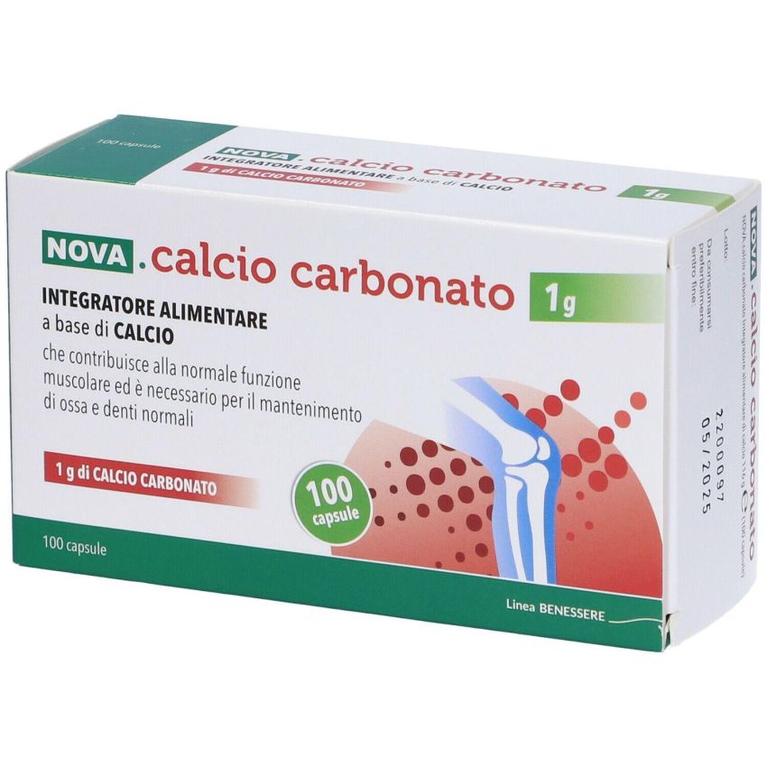 Carbonato di Calcio - Confezione da 100 Capsule