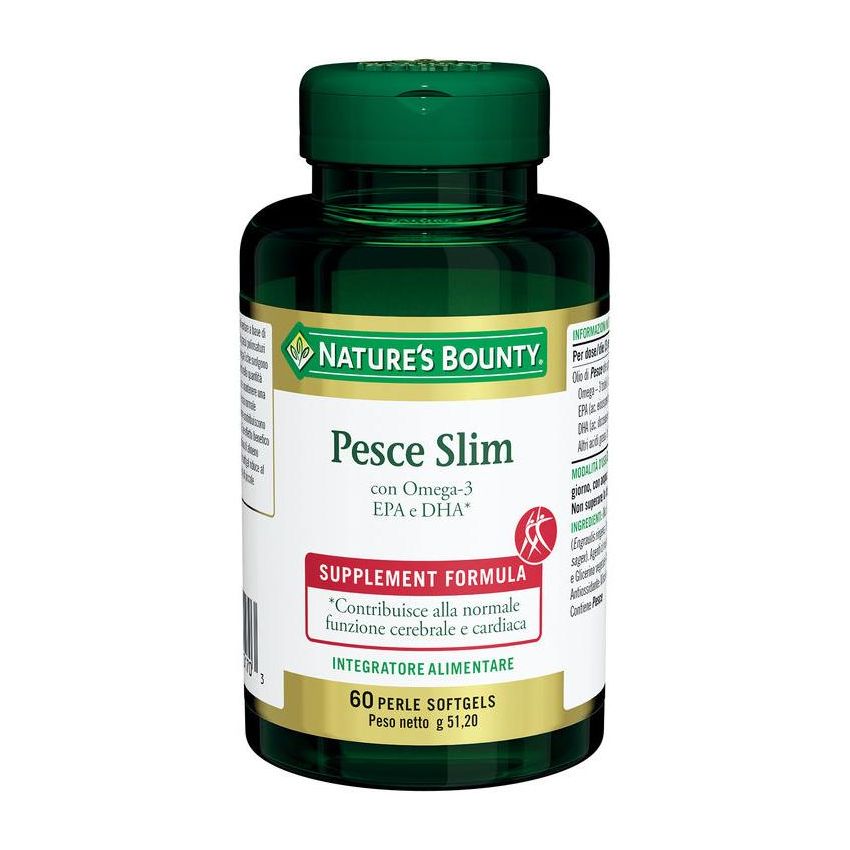 Nature's Bounty Sottili Perle di Pesce - 60 Softgels