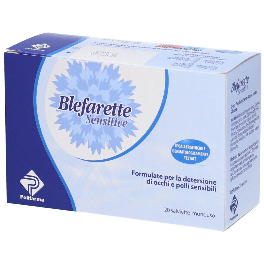 Blefarette Salviette Sensibili per Occhi Sensibili - 20 Pezzi