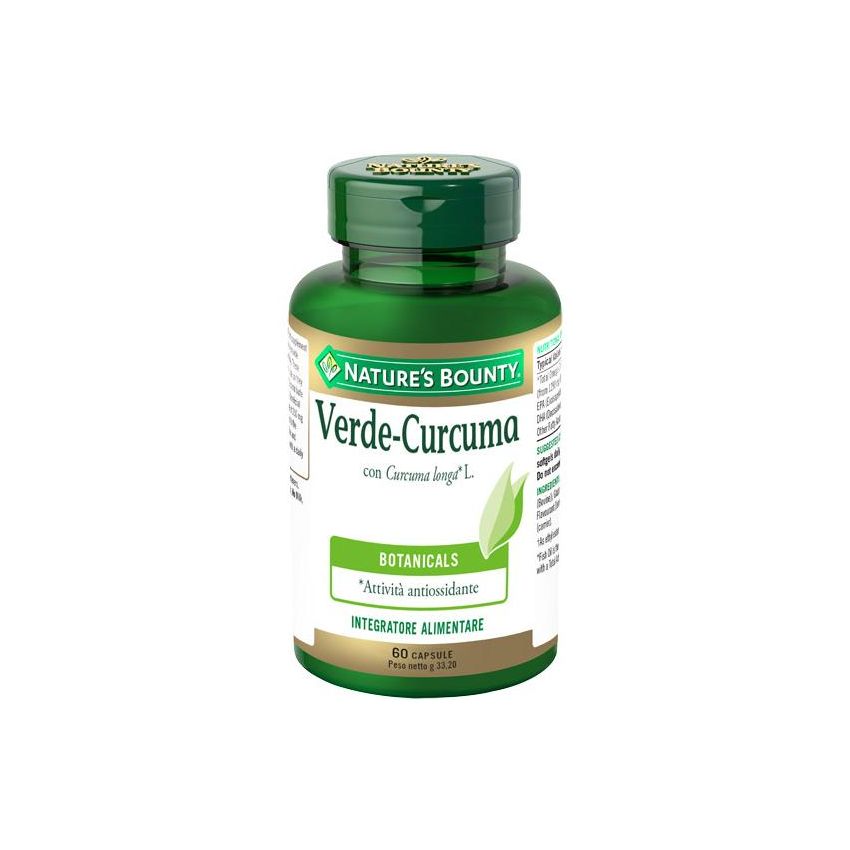 Nature's Bounty Green Turmeric - 60 capsule vegetali