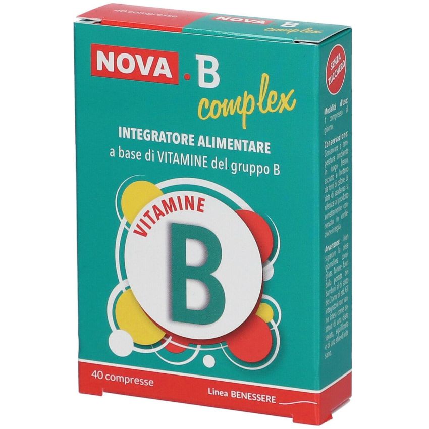 Nova B Complex - Integratore di Vitamine B con 40 Compresse