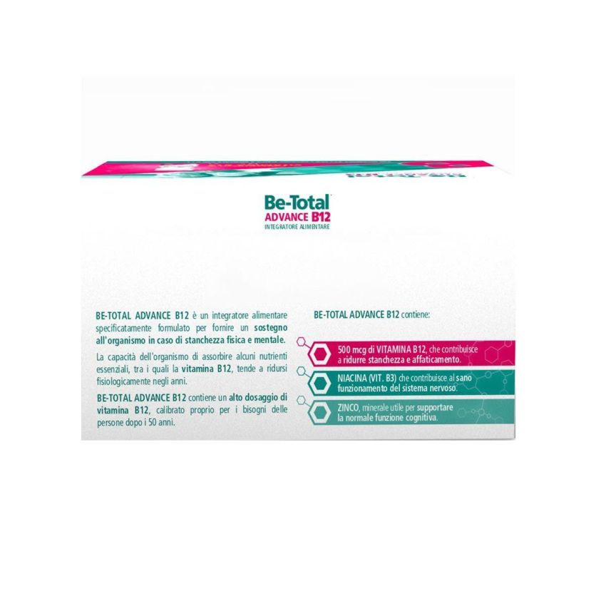 Be-Total Advance B12 - Integratore Alimentare con Vitamina B e Zinco - 15 Flaconcini