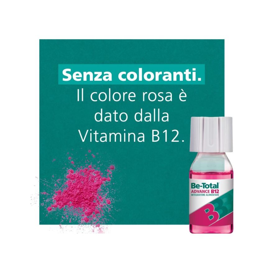 Be-Total Advance B12 - Integratore Alimentare con Vitamina B e Zinco - 15 Flaconcini