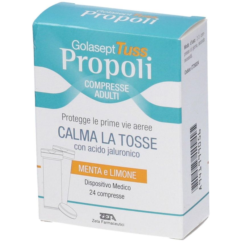 Golasept Tuss Propoli - 24 Compresse per Tosse e Benessere Respiratorio