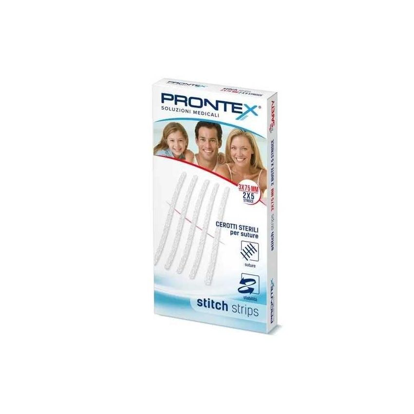 Strisce di Cucitura Prontex 3x75mm - Confezione da 10 Pezzi