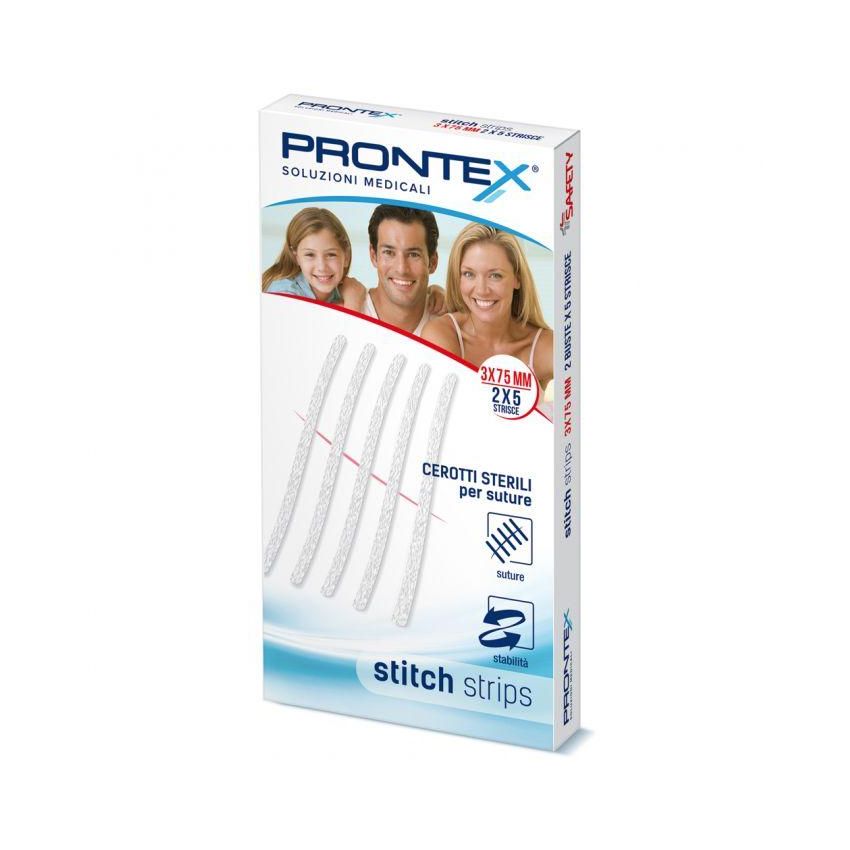 Strisce di Cucitura Prontex 3x75mm - Confezione da 10 Pezzi
