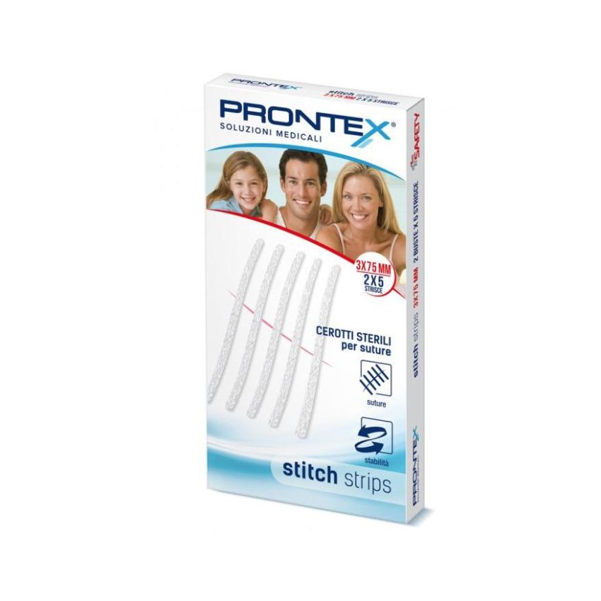 Strisce di Cucitura Prontex 3x75mm - Confezione da 10 Pezzi