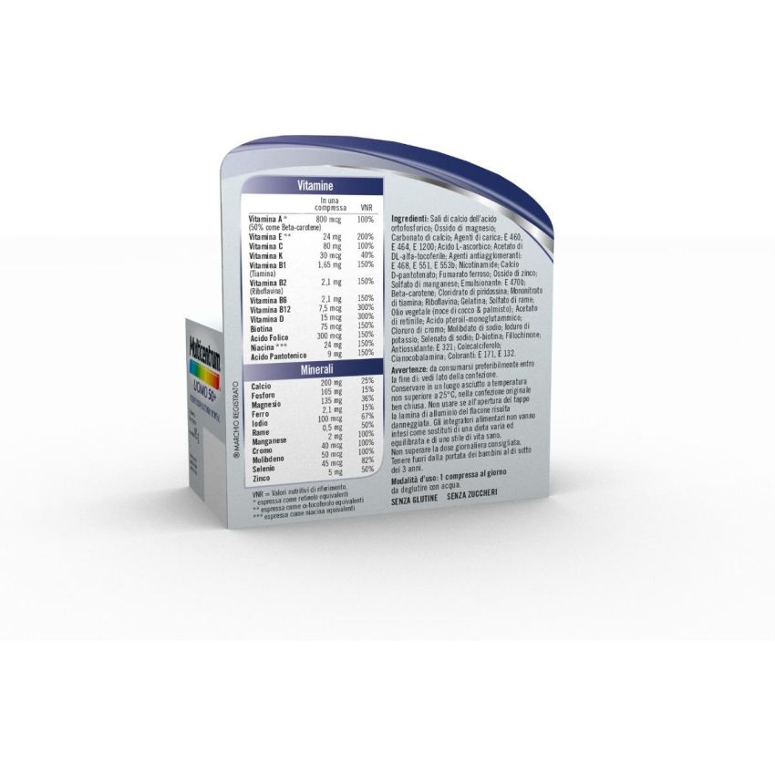 Multicentrum Uomo 50+: Integratore Multivitaminico - 60 Compresse