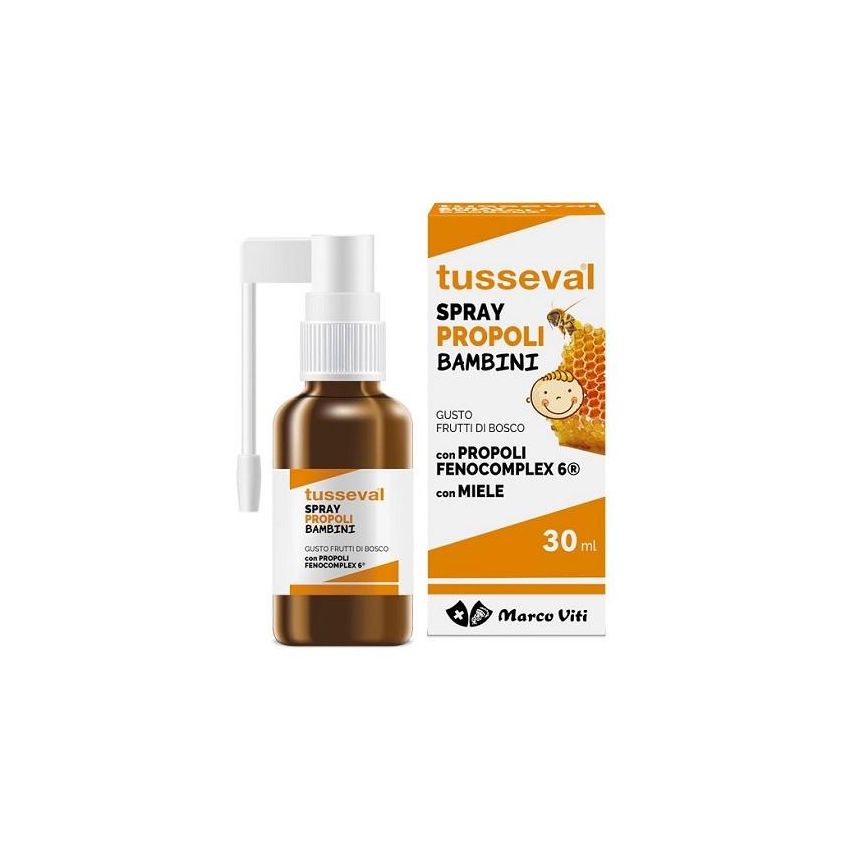 Spray alla Propoli per Gola Tusseval - Specifico per Bambini, 30ml