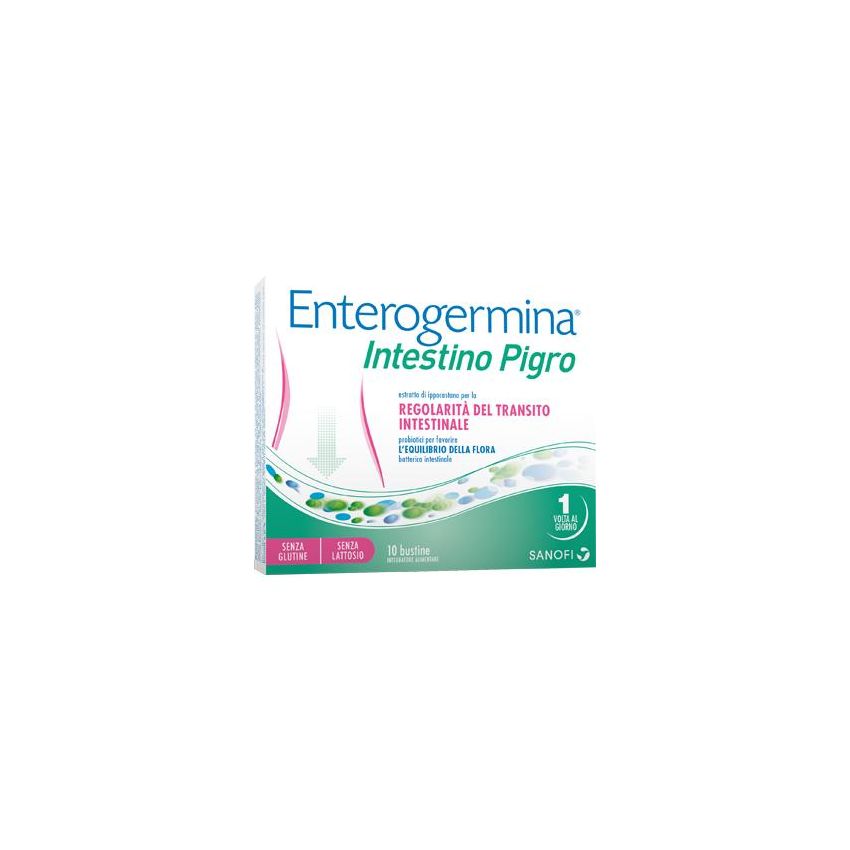 Enterogermina - Trattamento per Intestino Pigro, 10 Bustine