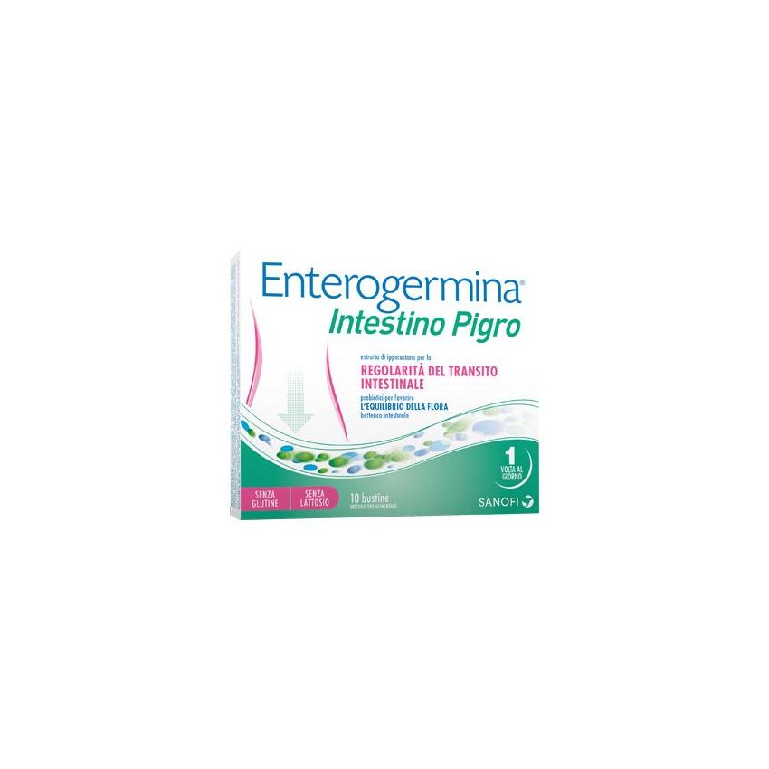 Enterogermina - Trattamento per Intestino Pigro, 10 Bustine