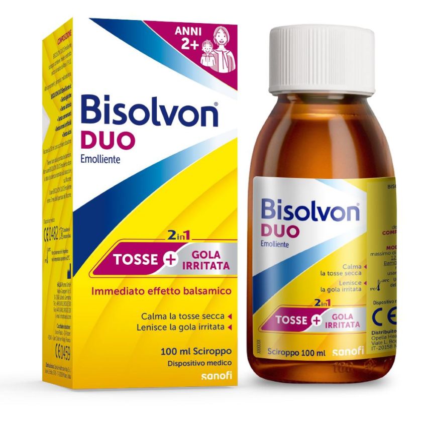 Bisolvon Duo Emollient Sciroppo 100 ml