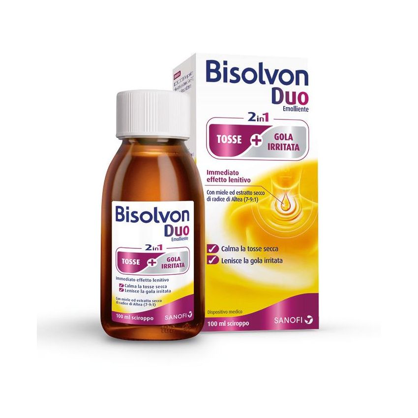 Bisolvon Duo Emollient Sciroppo 100 ml