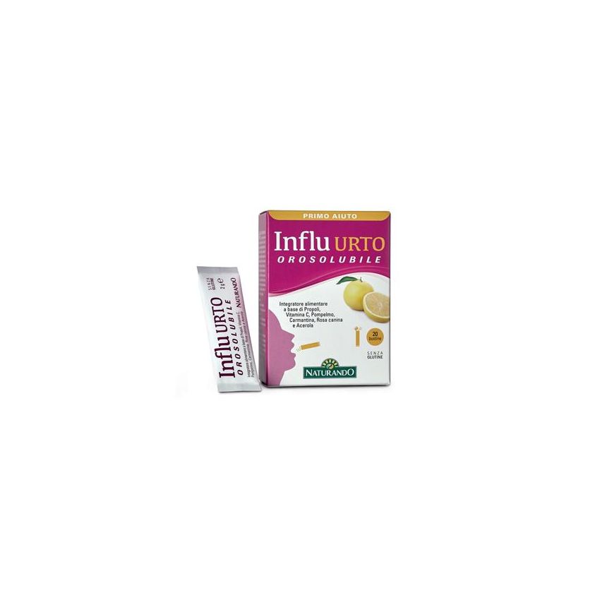 Influ Urto Orosolubile - Integratore Alimentare per Influenza, 20 Bustine