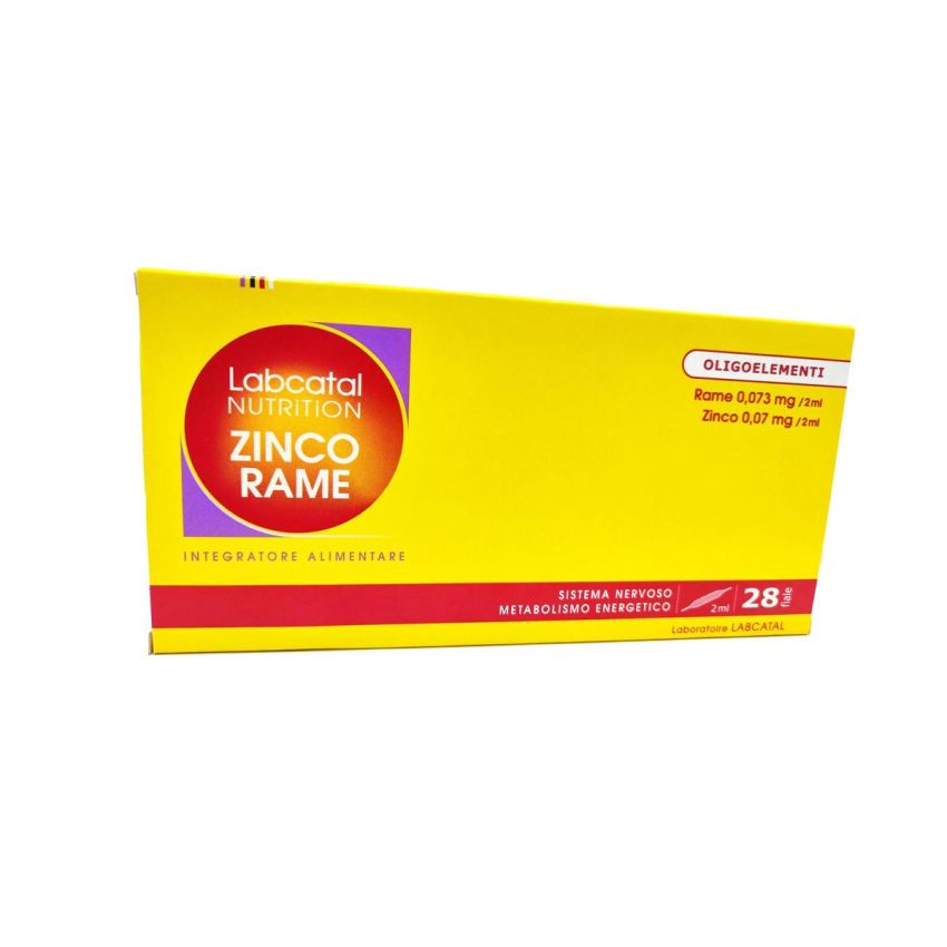 Labcatal Nutrition - Fiale Zinco/Rame 2ml, Confezione da 28 Pezzi