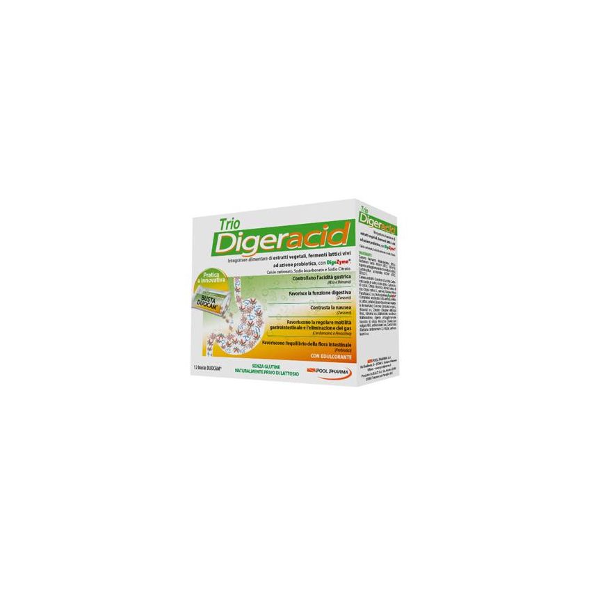 Trio Digeracid Digestive Support - Confezione da 12 Buste