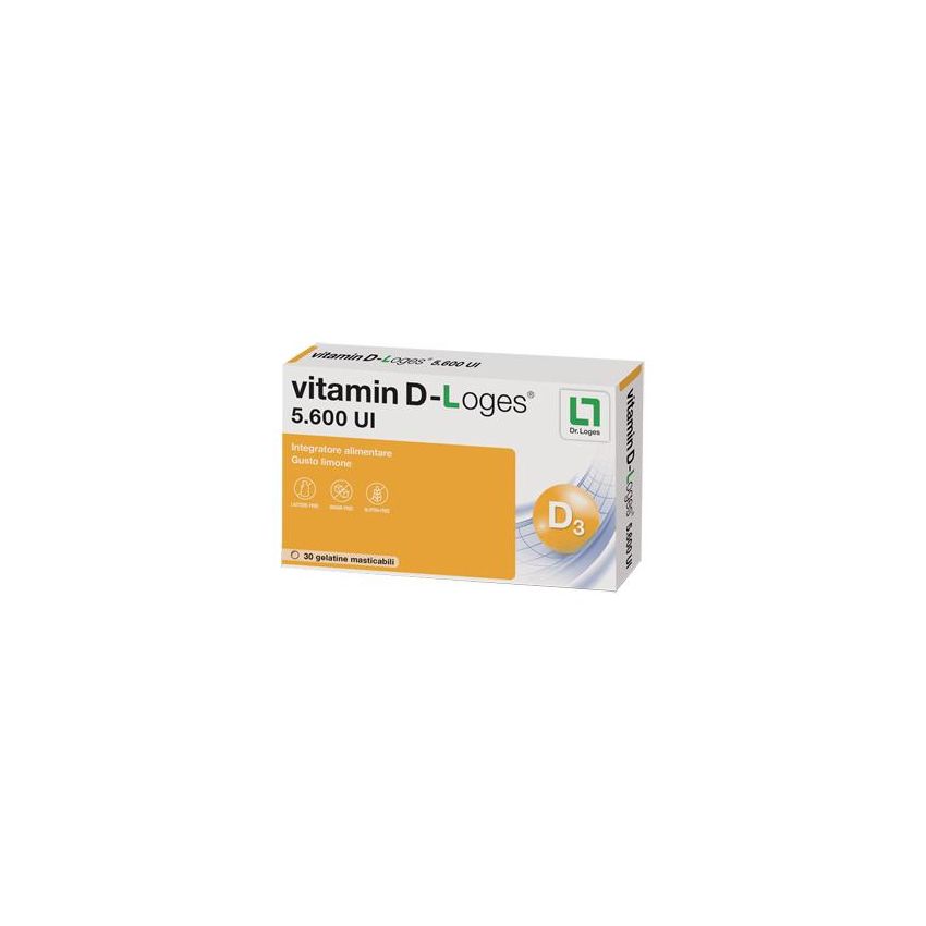 Loges Vitamin D - 30 Masticabili Gelatine al Limone da 42g