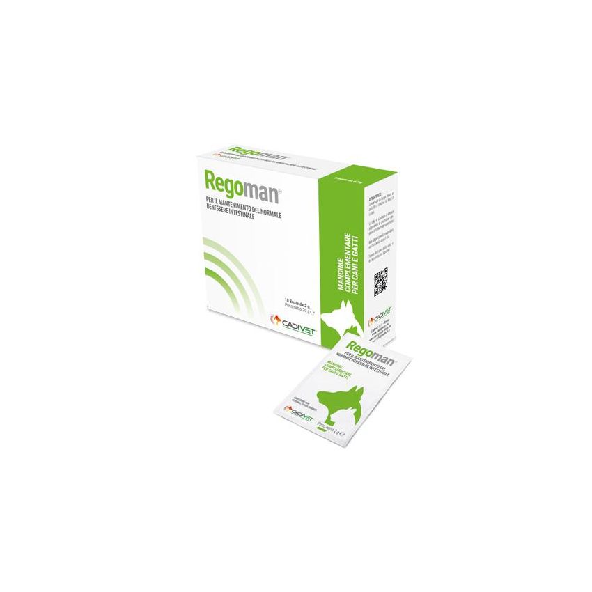 Regoman Mangime Complementare per Animali - 10 Bustine da 2g