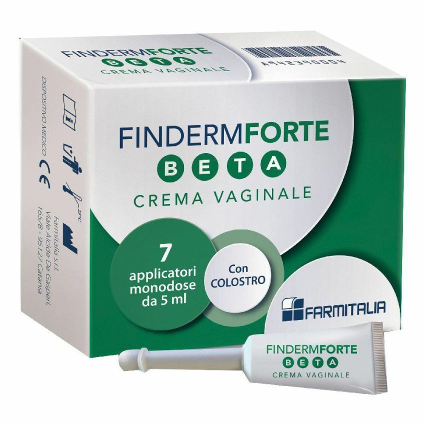 Finderm Forte Beta - Crema Vaginale Intensiva con 7 Applicatori Monouso da 5g
